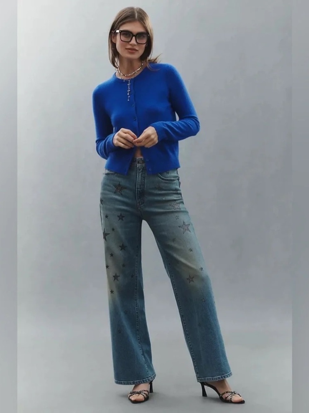 Anthropologie Pilcro Austyn High-Rise Cuffed Wide-Leg Jeans Sz 26 NWT - Picture 3 of 11